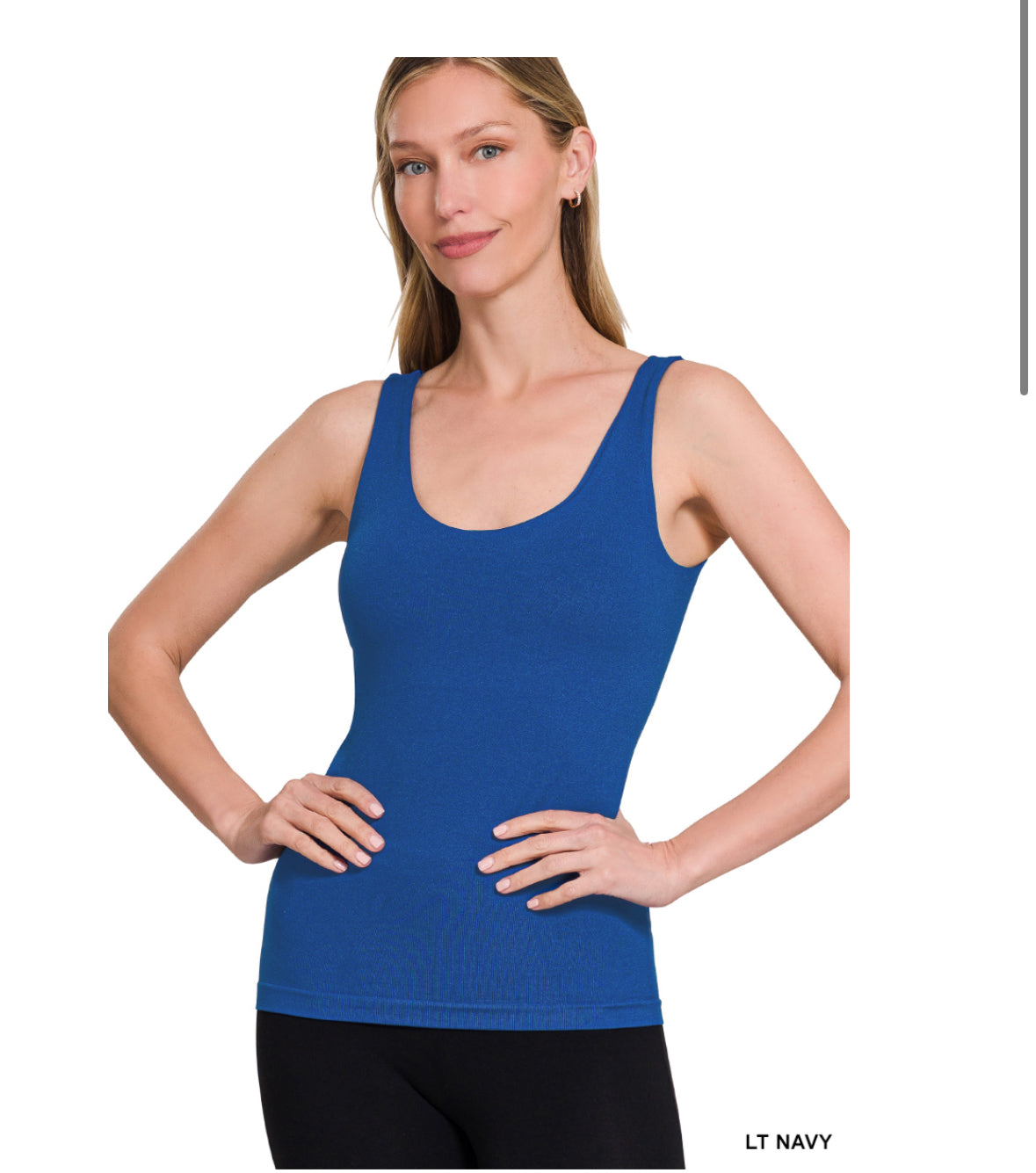 Seamless Tank Top With Built-In Bra