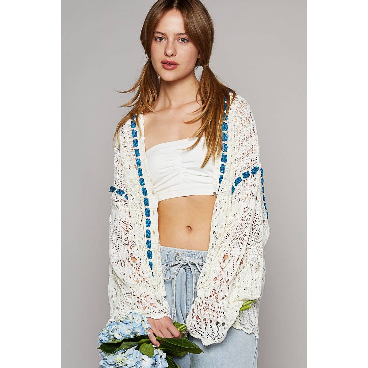 Rope Trim Cardigan