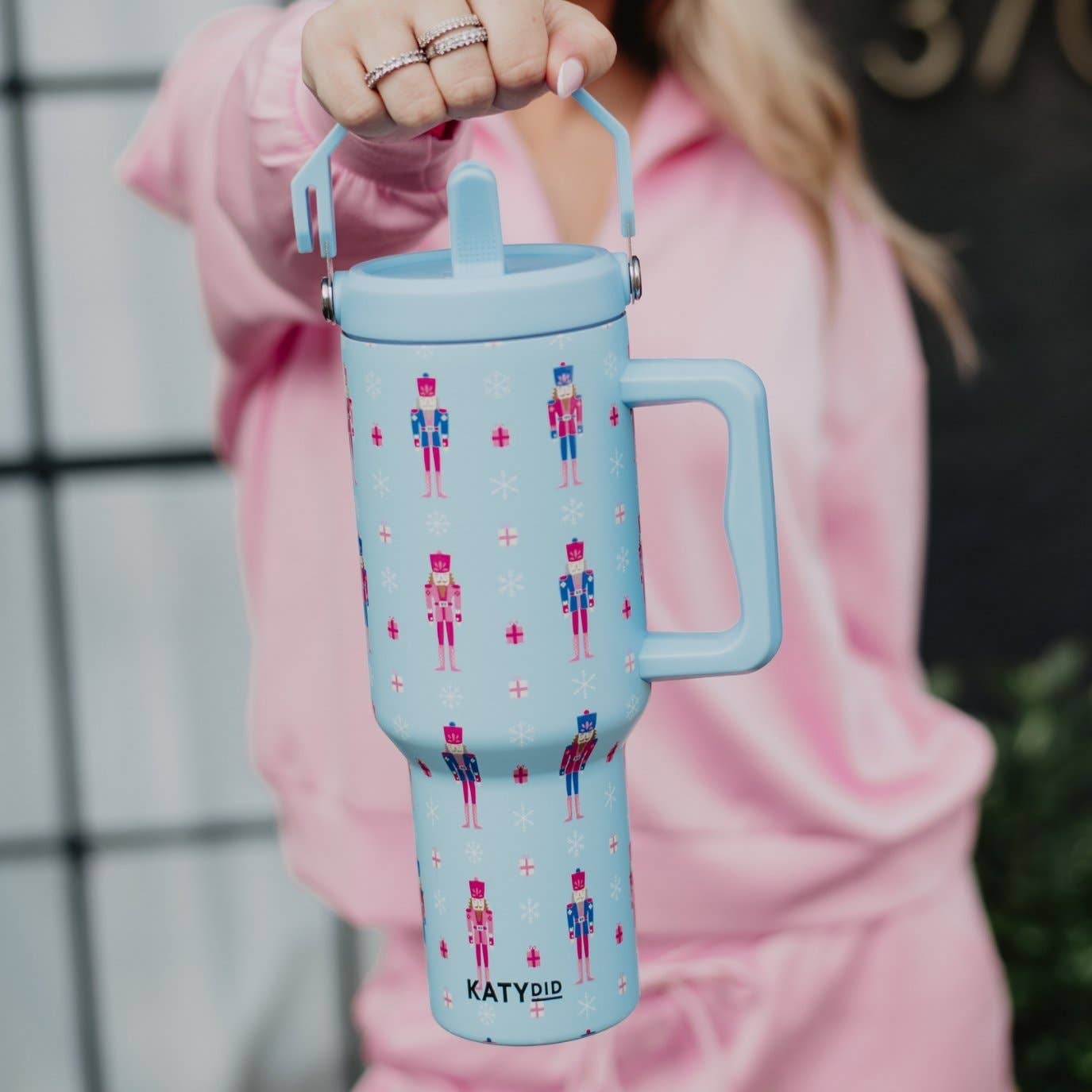 Nutcracker Light Blue Christmas Wholesale Tumbler