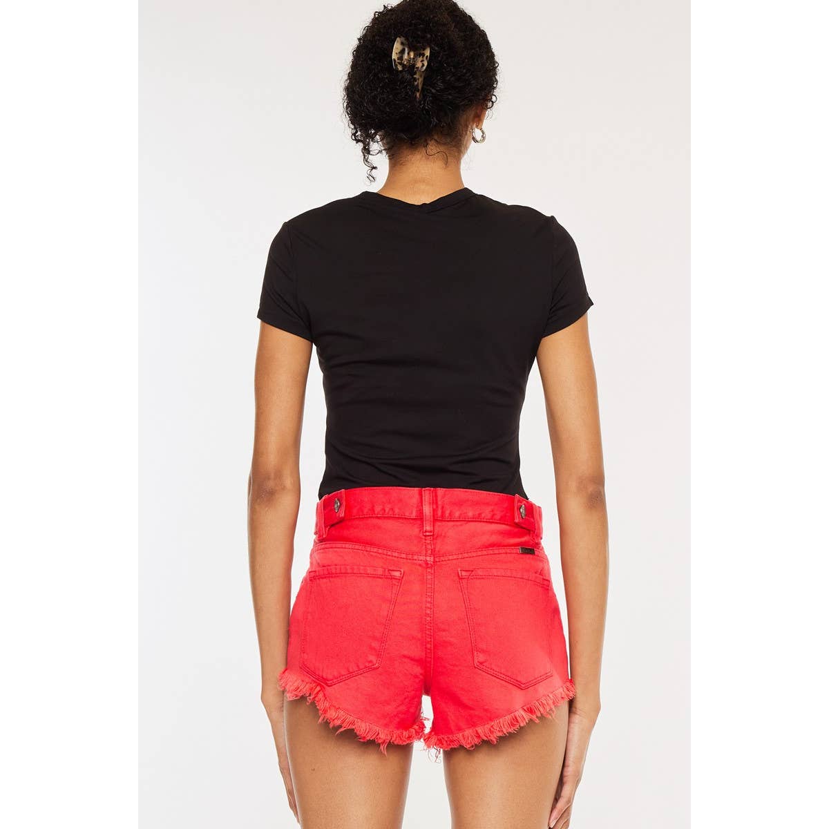 Coral Red Shorts