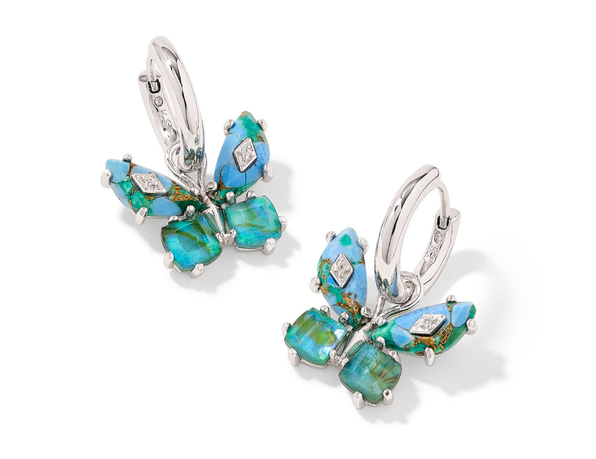 Bianca Butterfly Huggie Earrings