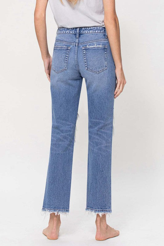 Flying Monkey - Mid Rise Distressed Straight
