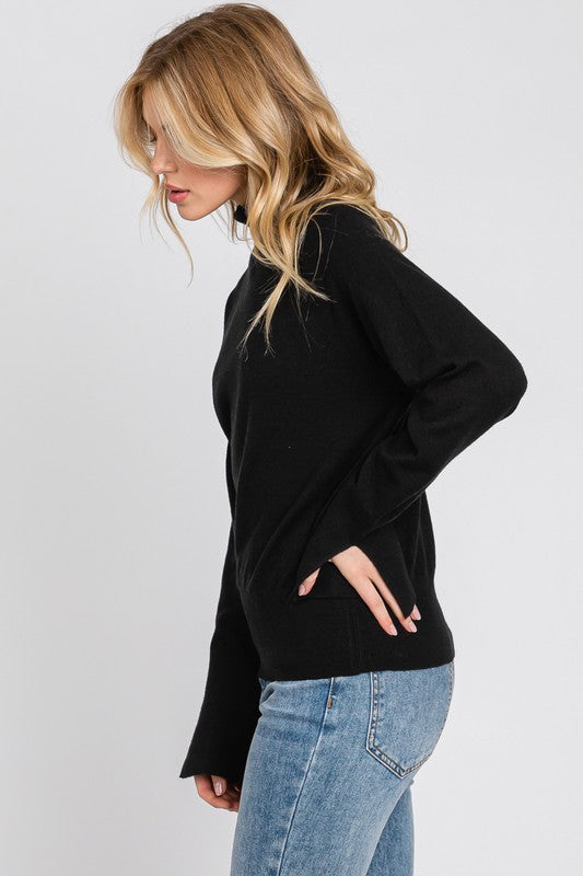 Thin Long Sleeve Turtle Neck Sweater