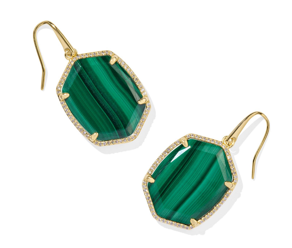Daphne Pave Frame Earrings