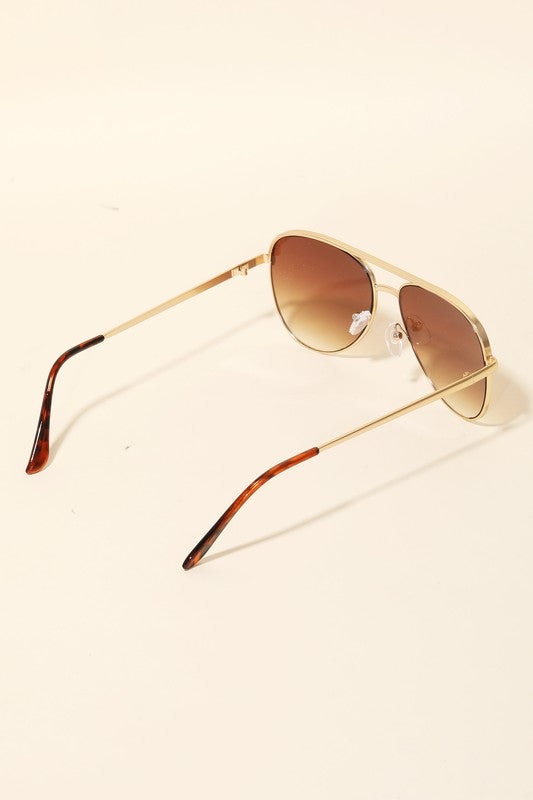 Classic Aviator Frame Sunglasses