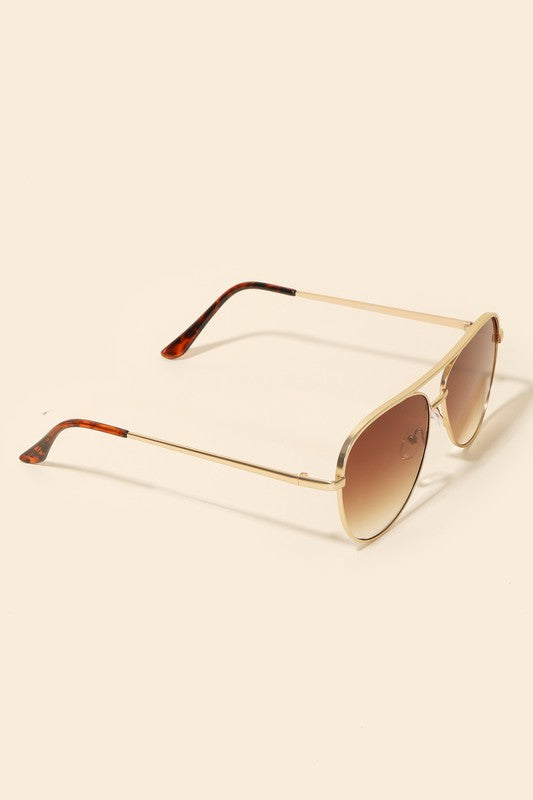 Classic Aviator Frame Sunglasses