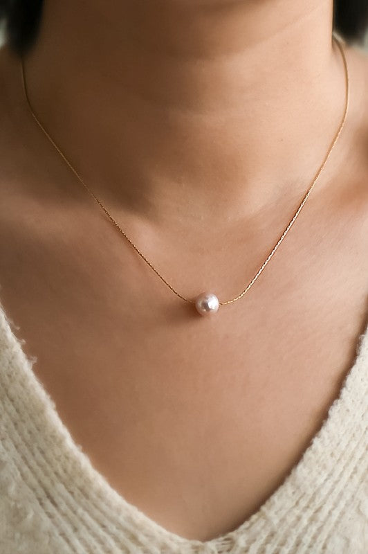 18K Gold Fresh Water Pearl Necklace