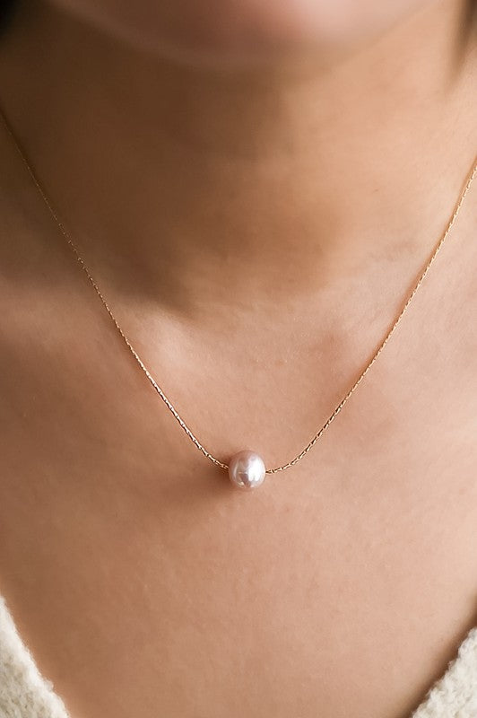 18K Gold Fresh Water Pearl Necklace