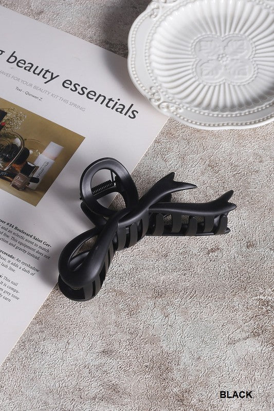 Matte Bow Claw Clip