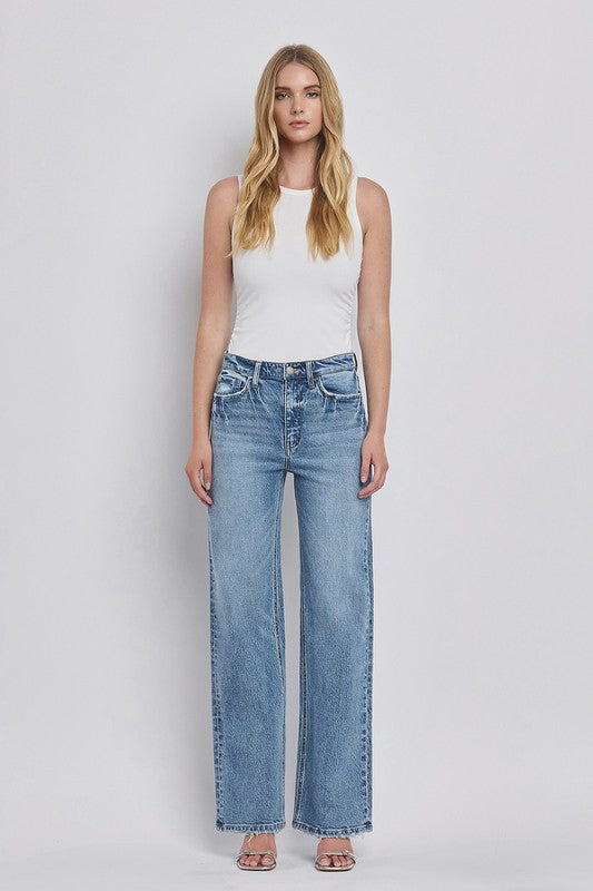 90's Super High Rise Wide Jeans