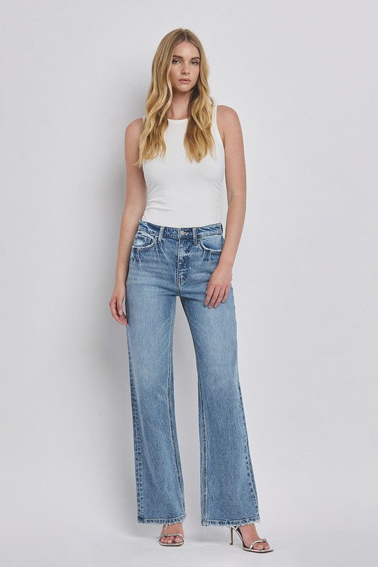 90's Super High Rise Wide Jeans