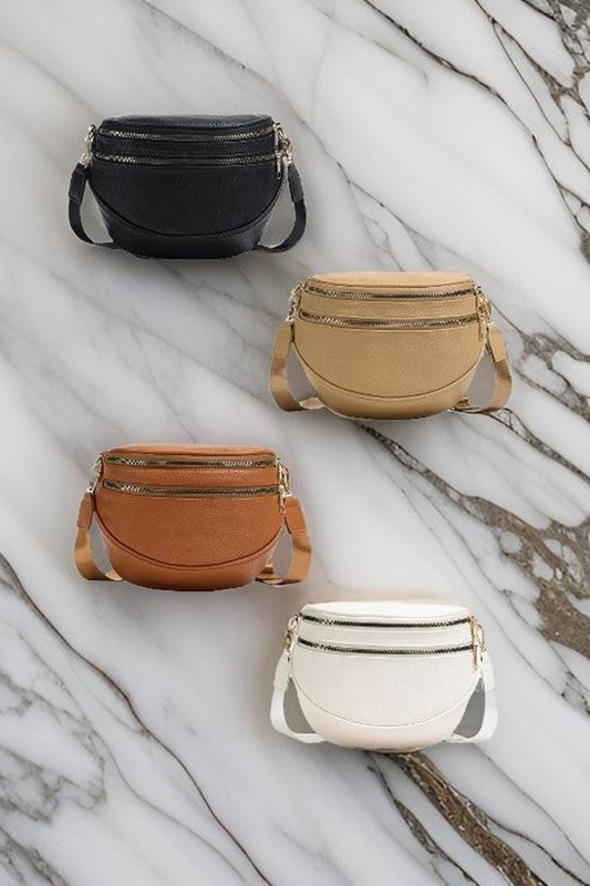Vegan Leather Crossbody Bag