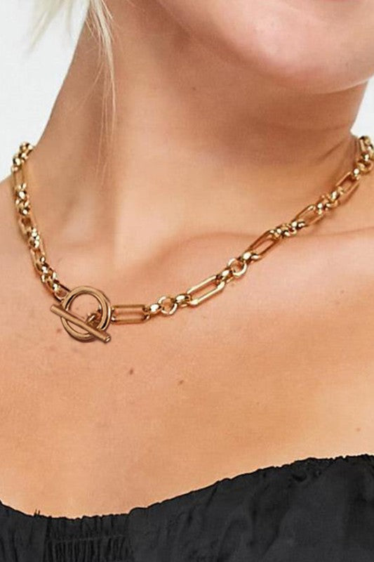 18K Paperclip Chain Necklace