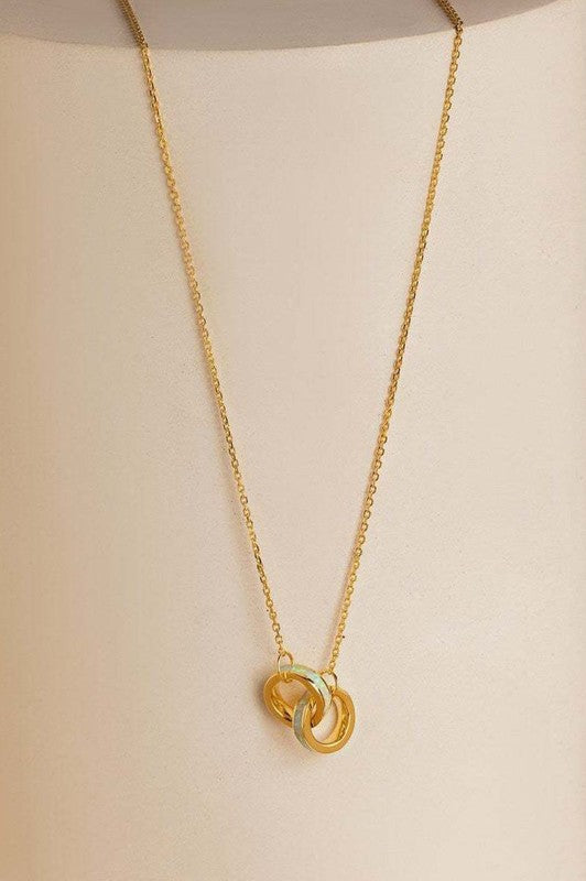18K Chain with Opal Pendant