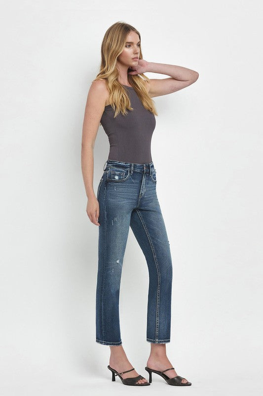 Flying Monkey - High Rise Slim Straight Jeans