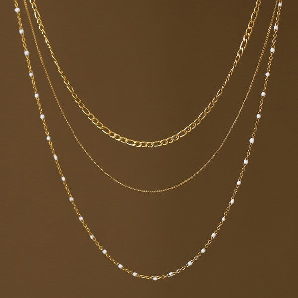 18K Layered Chain Necklace