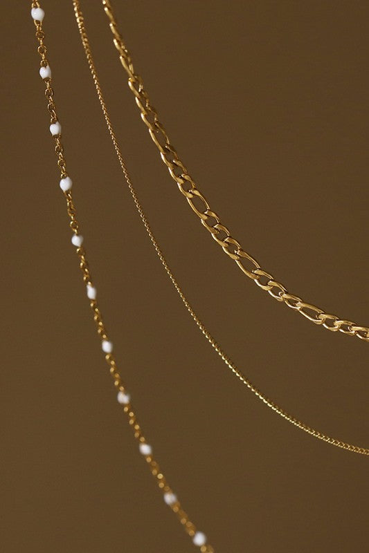 18K Layered Chain Necklace