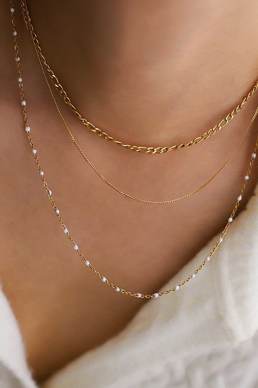 18K Layered Chain Necklace