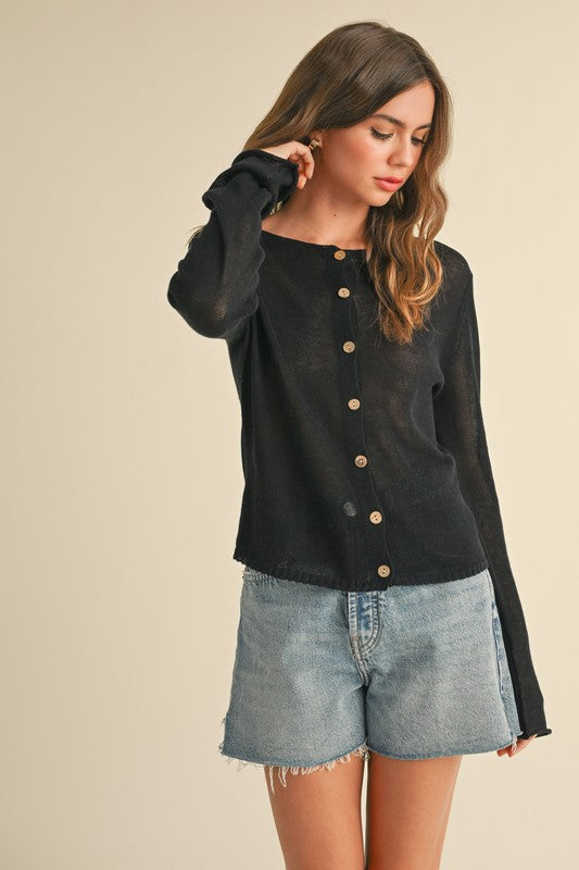 Light Weight Buttondown Cardigan