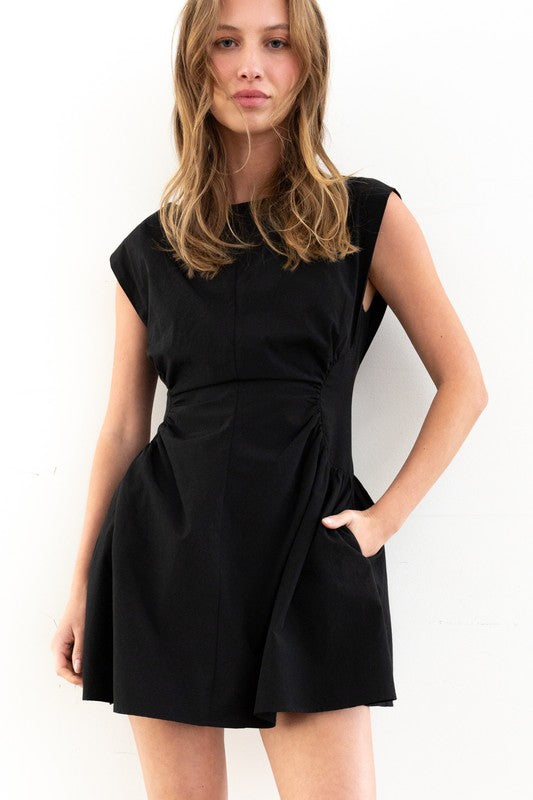 Cap Sleeve Mini Dress