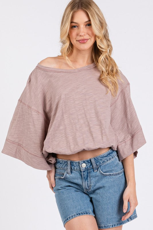 Oversized Square Sleeve Top