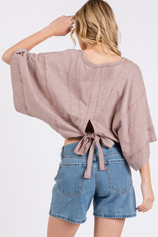 Oversized Square Sleeve Top