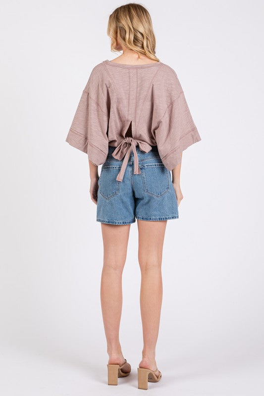 Oversized Square Sleeve Top
