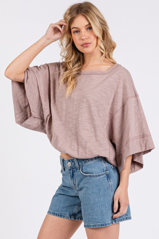 Oversized Square Sleeve Top