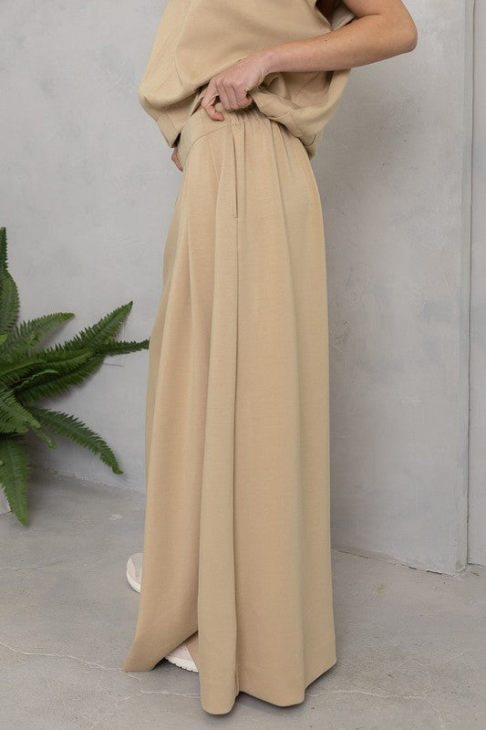High-waisted Wide-leg Pants