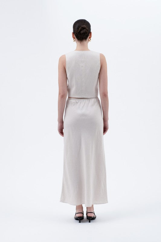 High Waist Midi Skirt