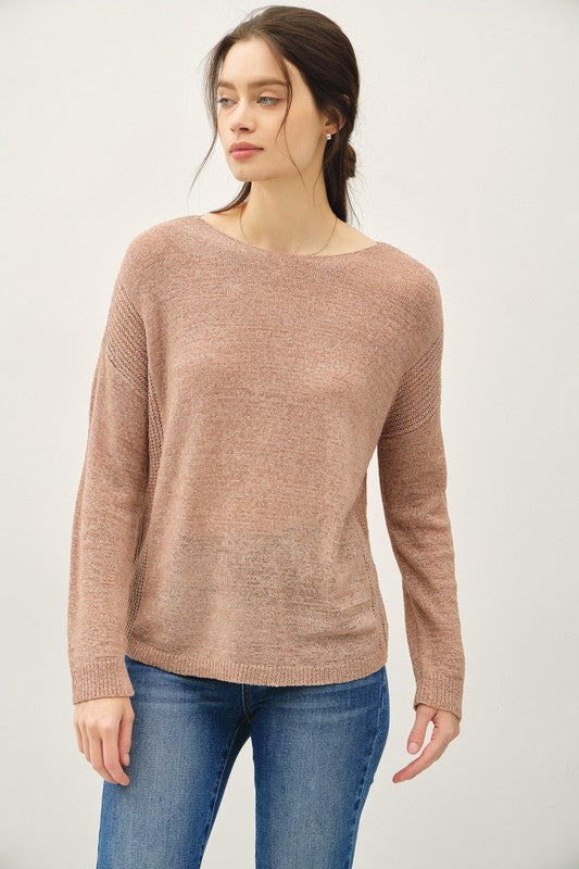 Lightweight Pullover Knit Top
