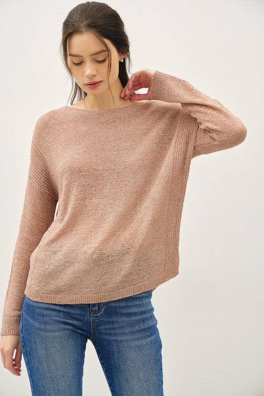 Lightweight Pullover Knit Top