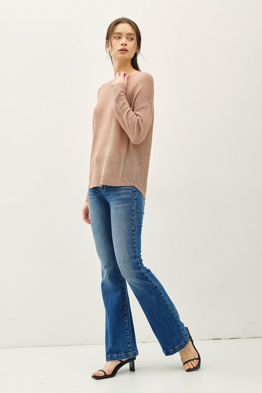 Lightweight Pullover Knit Top
