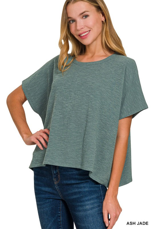 Cotton Slub Oversize Tee
