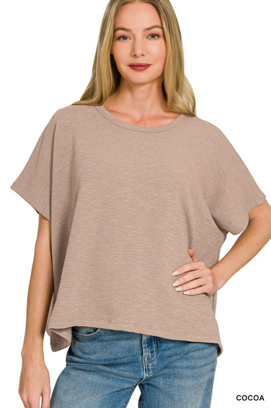 Cotton Slub Oversize Tee
