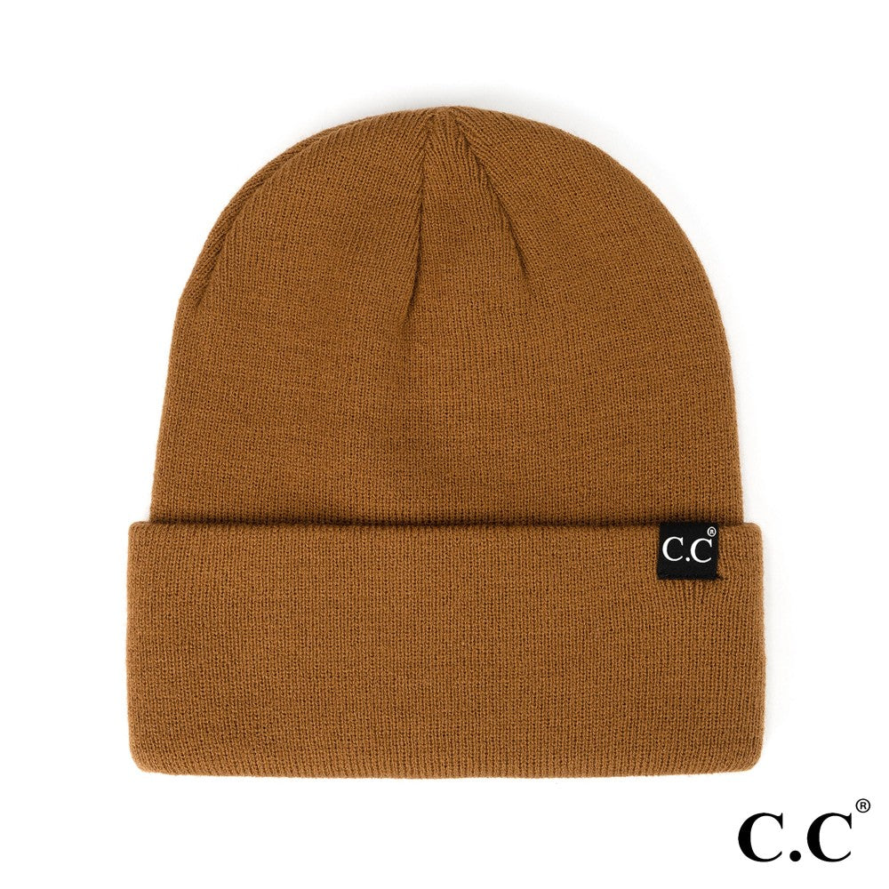 Solid Cuff Beanie Hat
