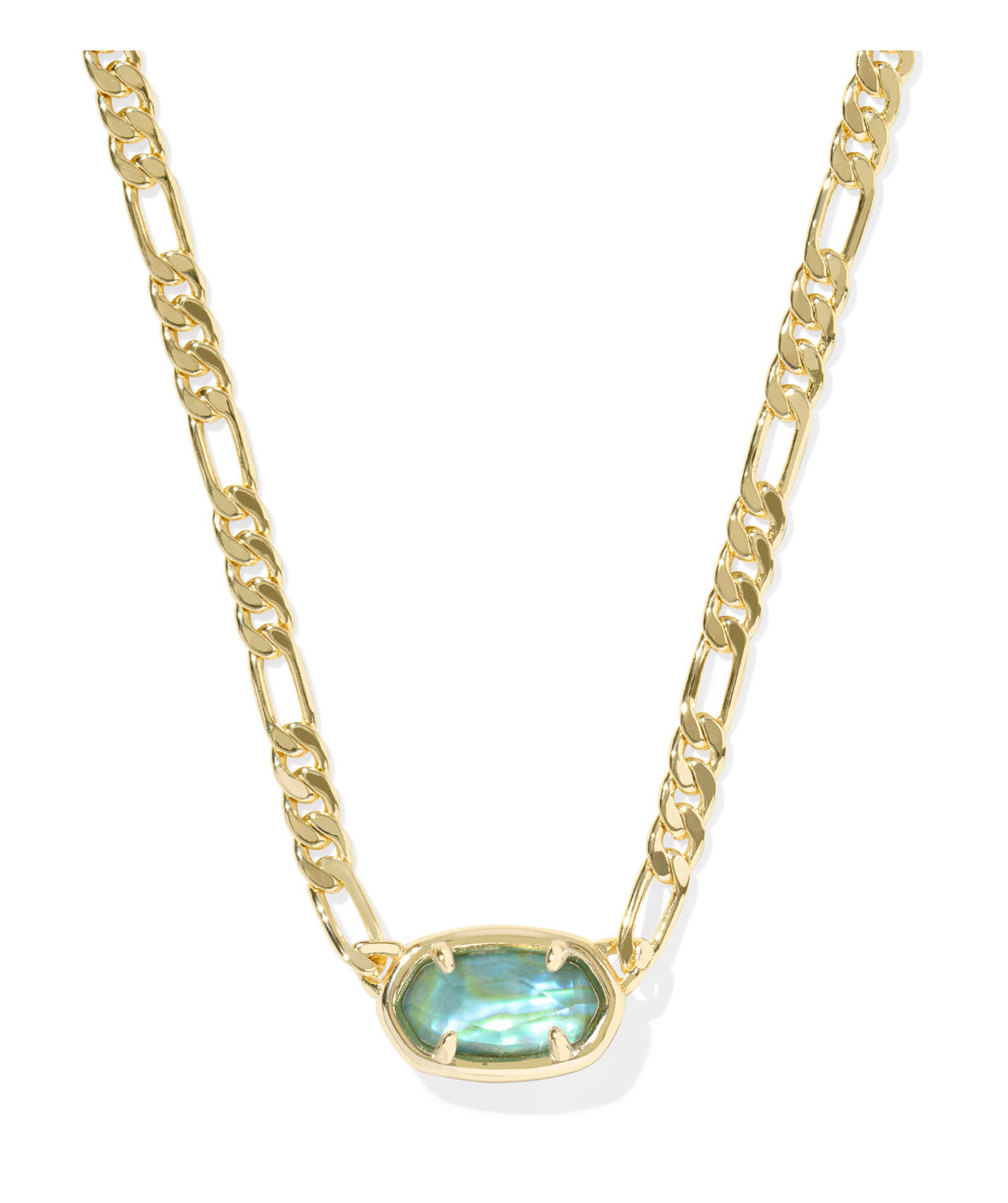 Elisa Figaro Chain Short Pendant Necklace