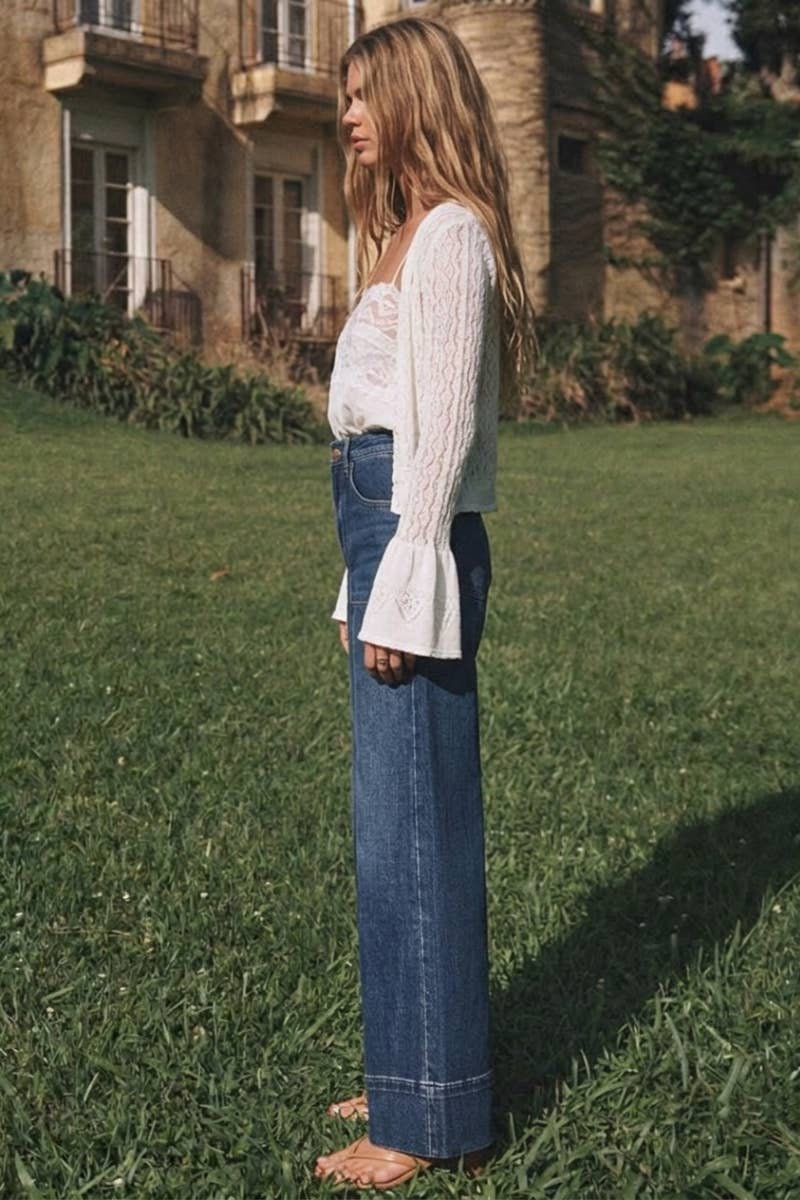 ARTEMIS VINTAGE - HIGH RISE TUMMY CONTROL SLIM PALAZZO JEANS