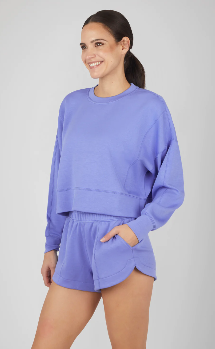 Scuba Modal Pullover Sweatshirt: Persian Jewel