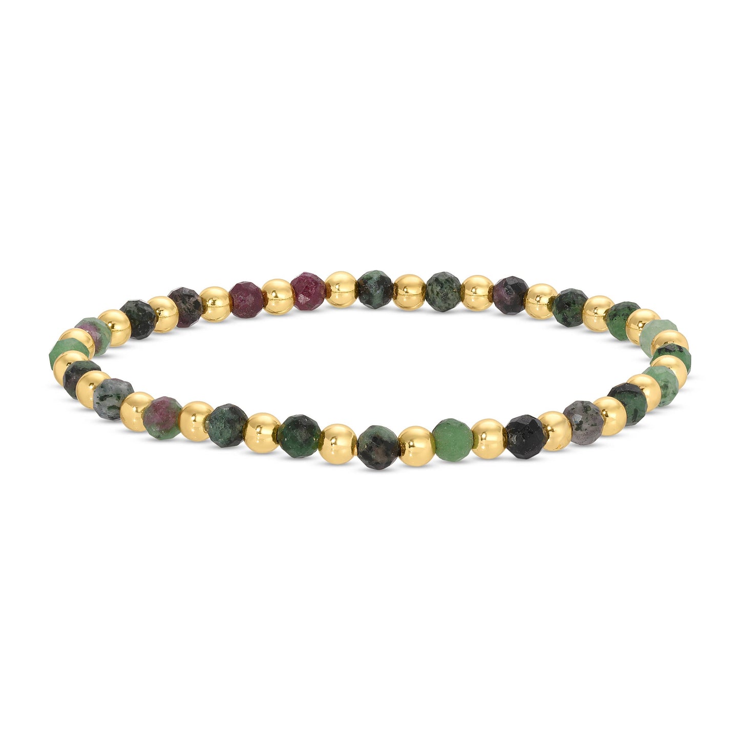 Splendid Iris - Stretch Stone & Bead Bracelet - Assorted