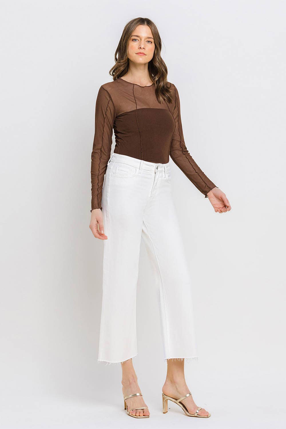 Optic White Crop Jeans