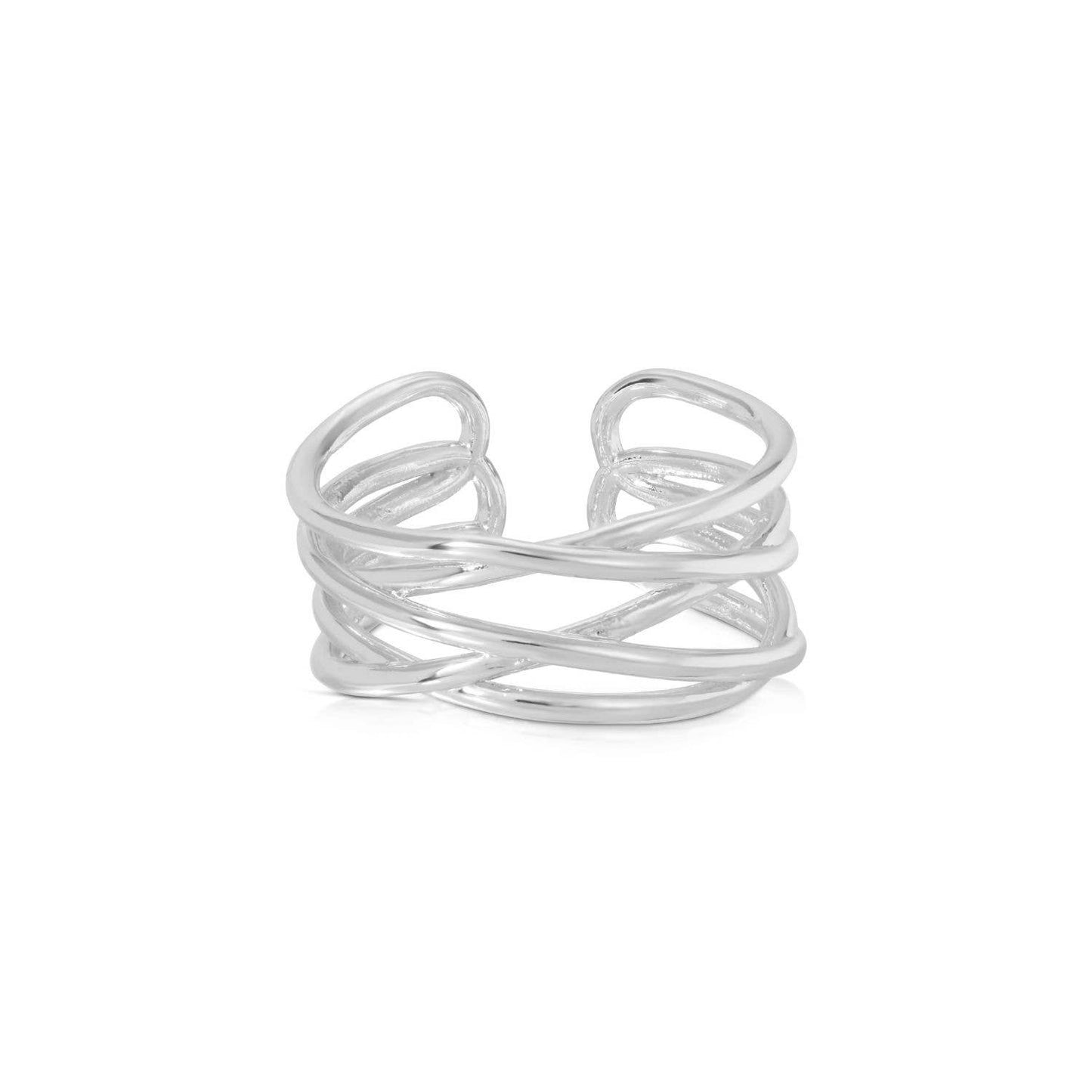 Splendid Iris - Multi Layer Adjustable Ring: Gold