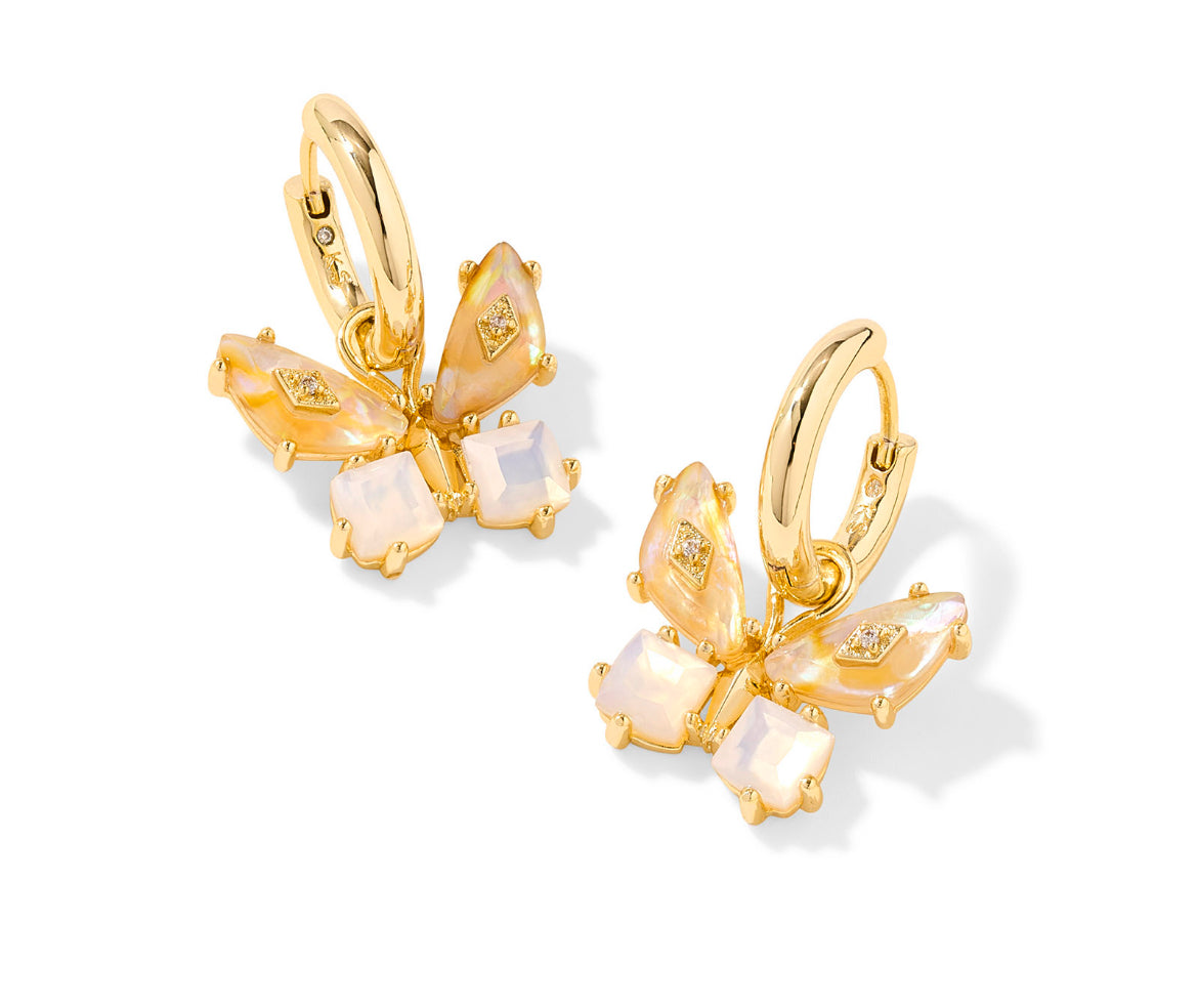 Bianca Butterfly Huggie Earrings