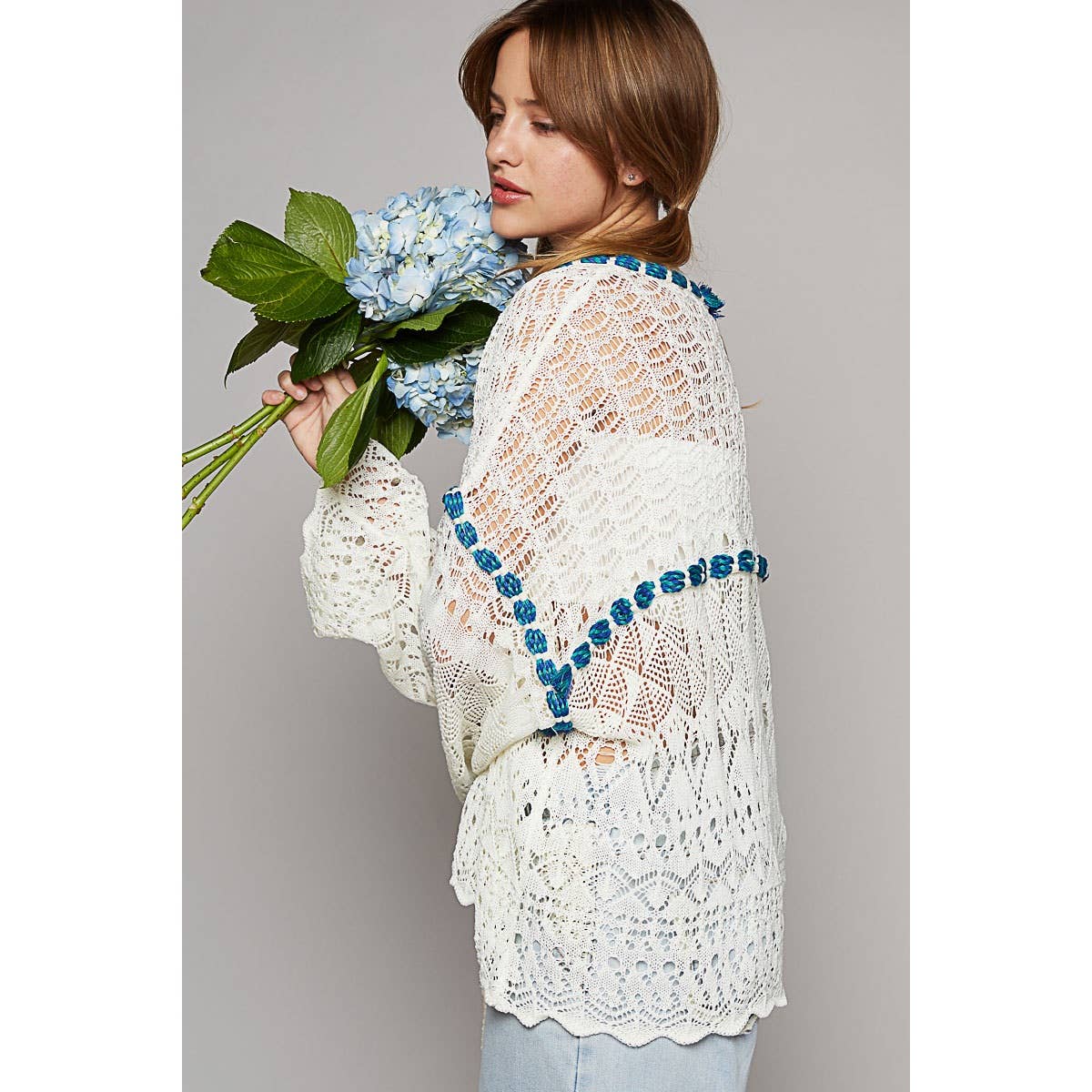 Rope Trim Cardigan