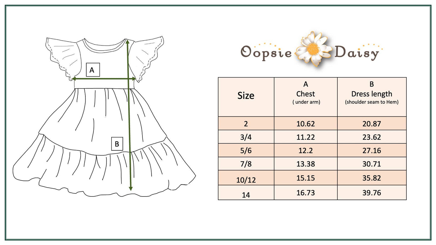 Girls Emma Teal Summer Willow Floral Flutter Sleeve Dress