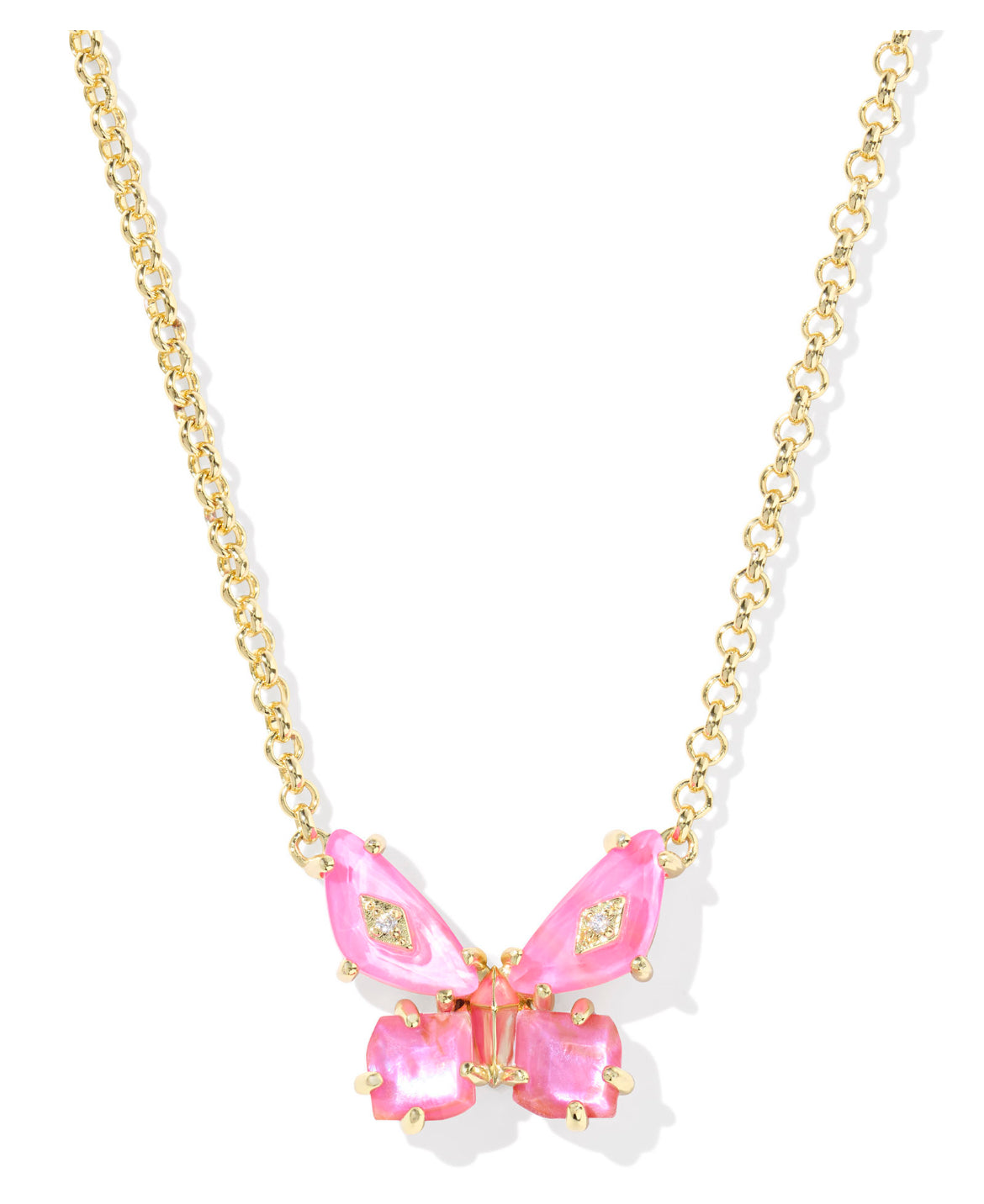 Bianca Butterfly Short Pendant Necklace
