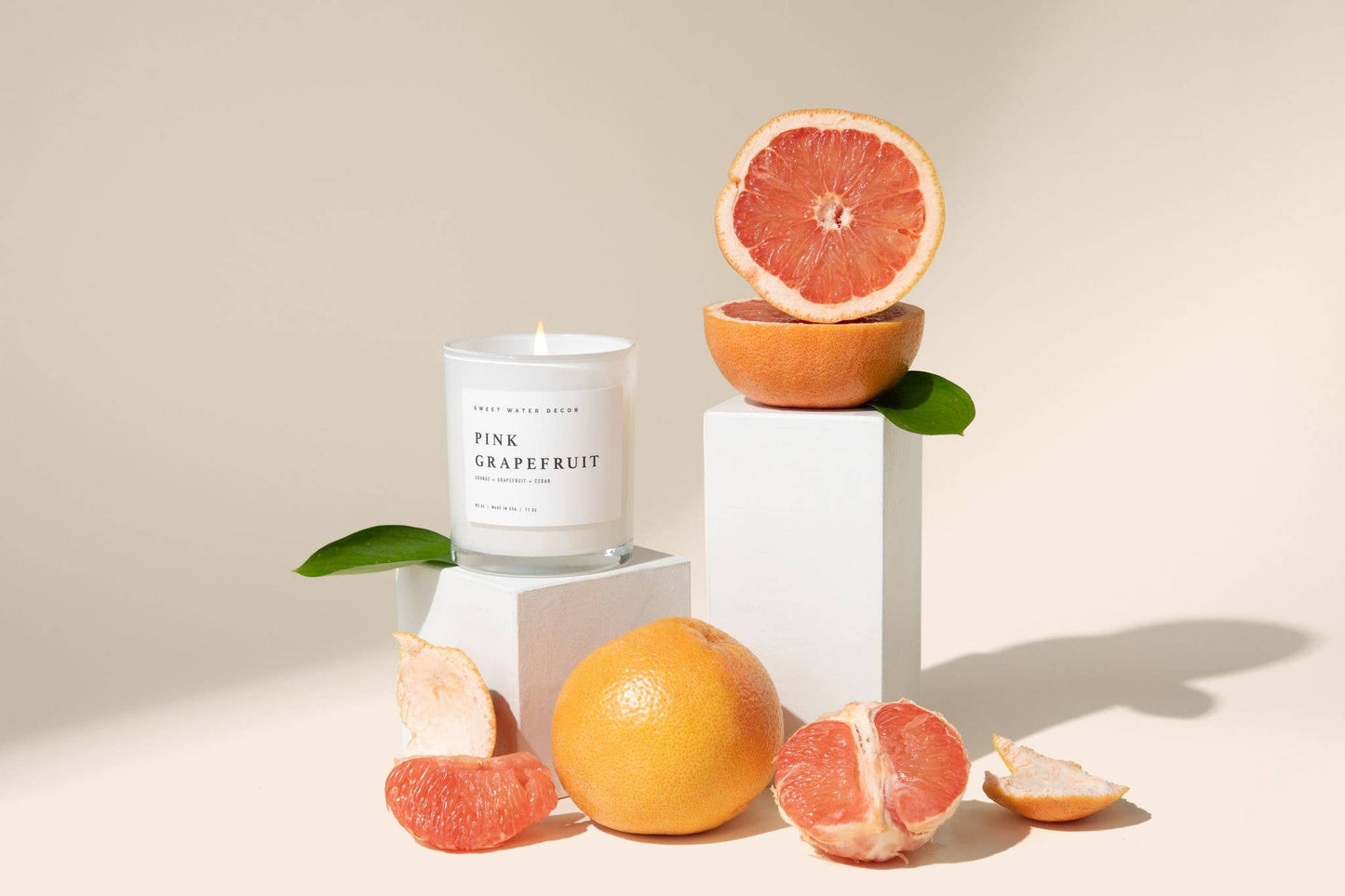 Sweet Water Decor - Pink Grapefruit 11 oz Soy Candle