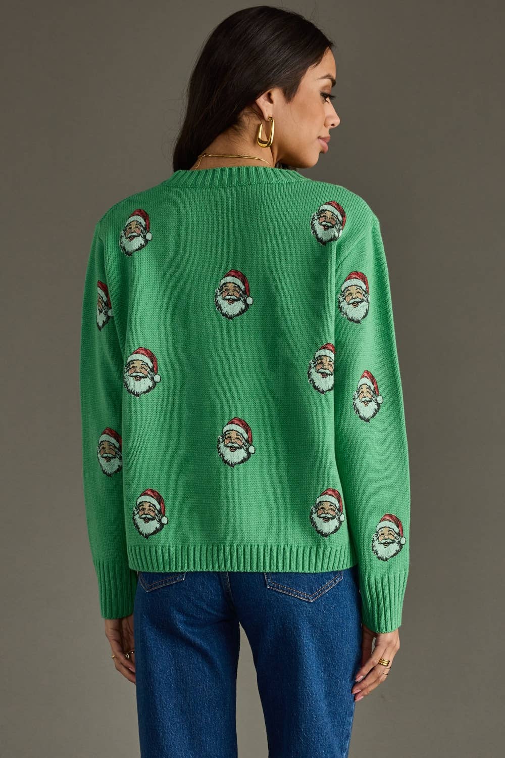 Green Santa Sweater