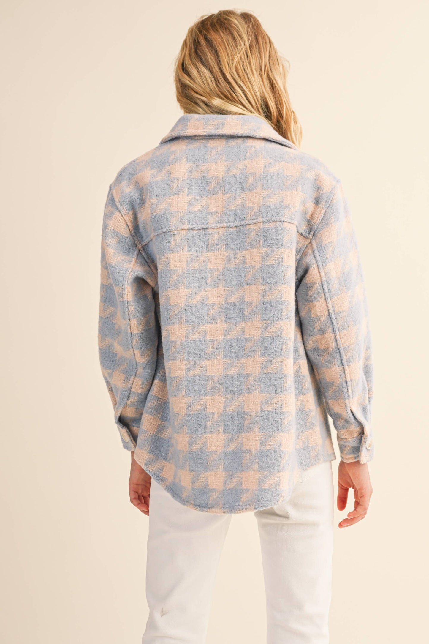 Girls Houndstooth Shacket