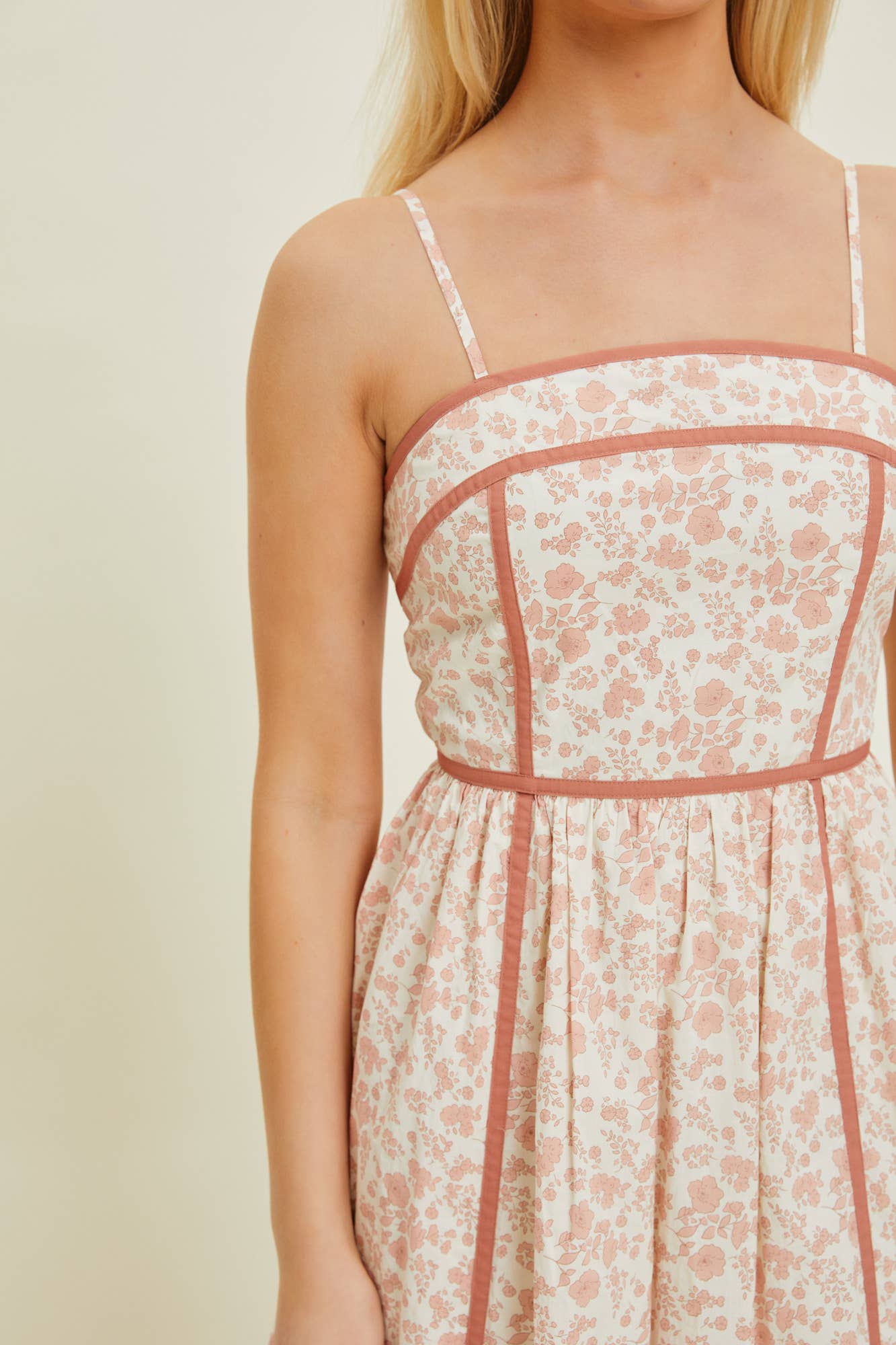 Georgia Peach Midi Dress